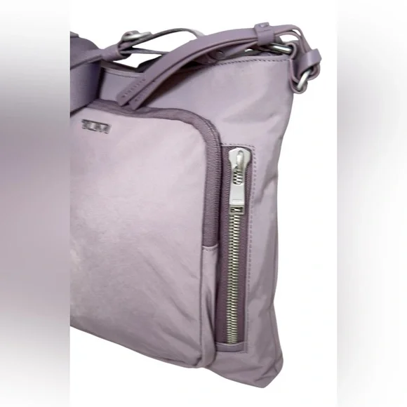 TUMI Voyageur Tyler Crossbody Organizer Pockets Bag in Lilac - Picture 4 of 16